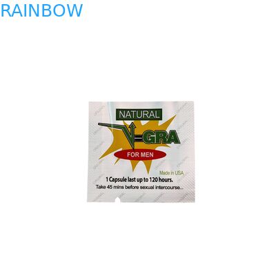 Żywnościowa, zgrzewana torebka strunowa z tworzywa sztucznego z niestandardowymi rozmiarami na pigułki, tabletki i kapsułki lecznicze