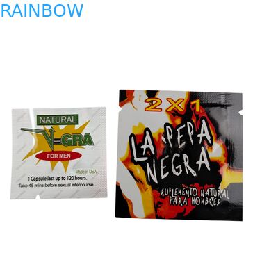 Żywnościowa, zgrzewana torebka strunowa z tworzywa sztucznego z niestandardowymi rozmiarami na pigułki, tabletki i kapsułki lecznicze