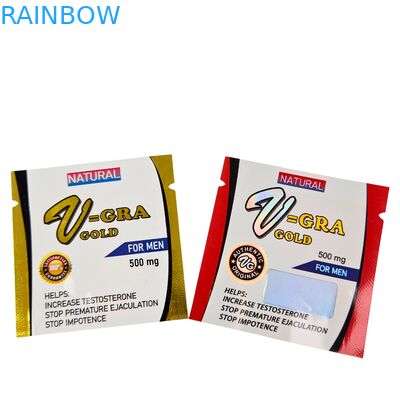 Żywnościowa, zgrzewana torebka strunowa z tworzywa sztucznego z niestandardowymi rozmiarami na pigułki, tabletki i kapsułki lecznicze