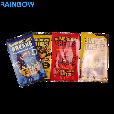 Custom Printed Biodegradable Food Grade Special Shaped Three Side Seal Flat Pouch Holographic Mylar Bag