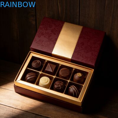 Logo na zamówienie Personalized Chocolate Gift Box Packaging Candy Chocolate Cosmetics Box Empty Chocolate bar Box