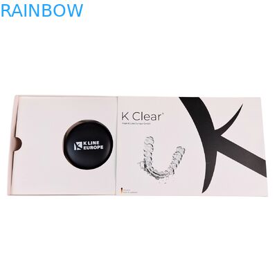 Fabrycznie dostosowane rozmiary biodegradowalnych pudełek na alignery z papieru kraft, puste etui na zęby, zegarki, biżuterię, prezenty, magnetyczne pudełko z wytłoczeniem