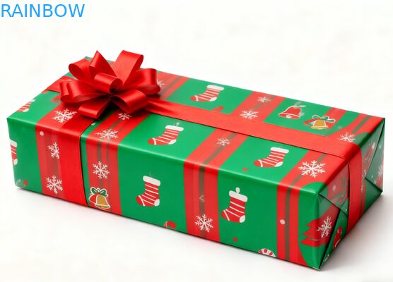 Podlegające recyklingowi, biodegradowalne, prostokątne pudełka podarunkowe Kraft, składane, pokryte taśmą, powłoka UV, maty, na zamówienie