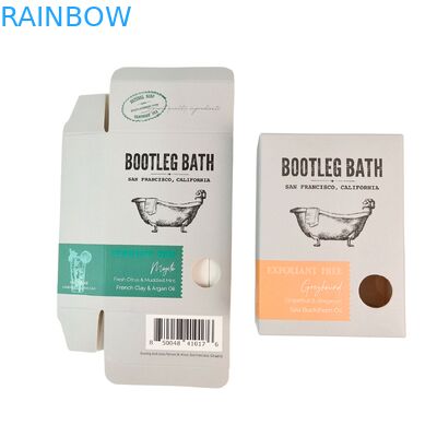 Niestandardowe, biodegradowalne pudełko na kosmetyki o klasycznym designie i błyszczącym laminowaniu