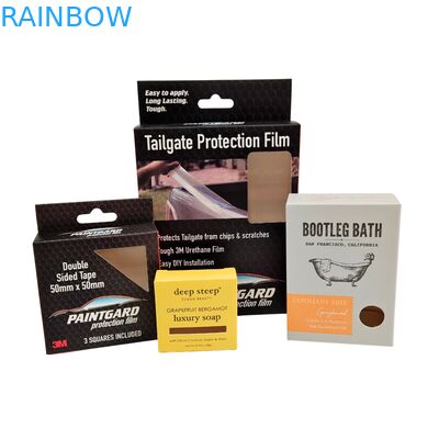 Niestandardowe, biodegradowalne pudełko na kosmetyki o klasycznym designie i błyszczącym laminowaniu