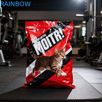 Niestandardowe biodegradowalne opakowania na karmę dla zwierząt, worki Mylar z bocznymi zakładkami, torebki na karmę dla psów i kotów, torby z zamkiem błyskawicznym i zaworem