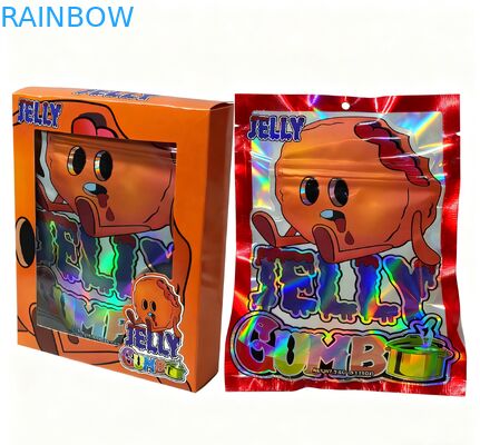 Niestandardowe drukowane torebki Mylar 3.5g z możliwością ponownego zamknięcia do pakowania przekąsek, torebki stojące