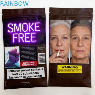 Niestandardowe drukowane, spożywcze, zapachoszczelne torebki Mylar Ziplock Stand Up Pouch do pakowania przekąsek