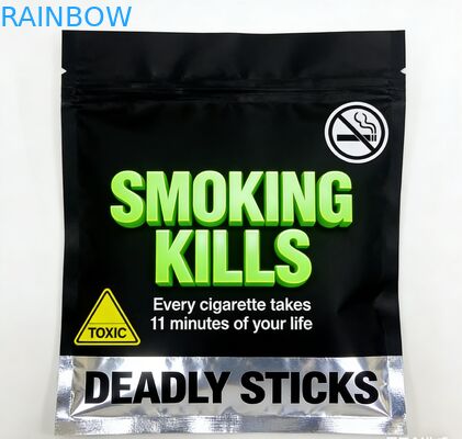 Zamykana, 3-stronna uszczelka 25g 30g 40g 50g 100g Papierośnica w kształcie liścia Zwijana saszetka na tytoń z zamkiem błyskawicznym