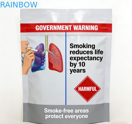 Zamykana, 3-stronna uszczelka 25g 30g 40g 50g 100g Papierośnica w kształcie liścia Zwijana saszetka na tytoń z zamkiem błyskawicznym