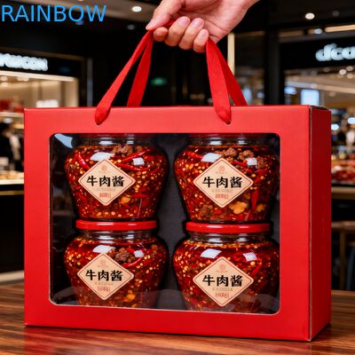 Niestandardowe, przenośne pudełko papierowe z przejrzystymi okienkami, pudełko prezentów na imprezy, pudełko do ciastek, pudełko papierowe z uchwytem