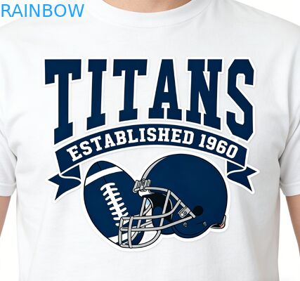 Niestandardowy Glow in the Dark Silver Holografic Heat Press Label Niestandardowy naklejka do odzieży