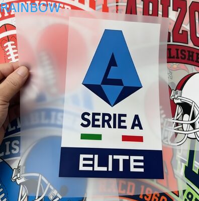 Niestandardowy Glow in the Dark Silver Holografic Heat Press Label Niestandardowy naklejka do odzieży