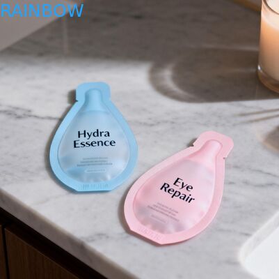 Niestandardowe kremy do pielęgnacji skóry opakowanie plastikowe małe kosmetyczne próbki torebki foliowe Mylar worki pieczętowania cieplnego torebki małe mini torebki