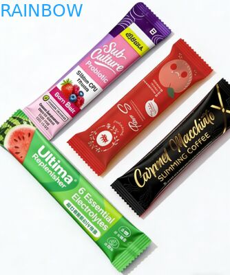 Niestandardowe 1g 3g 5g herbata mleczna w proszku kolagen w proszku saszetka zgrzewalna nadająca się do recyklingu folia aluminiowa PET laminowany zamek błyskawiczny torba na żywność