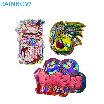 Niestandardowe Holograficzne Worki Mylar z ponownie zamykającym się zamkiem - Bezwonne od zapachu, materiały do żywności i dostosowywalny projekt opakowań przekąsek