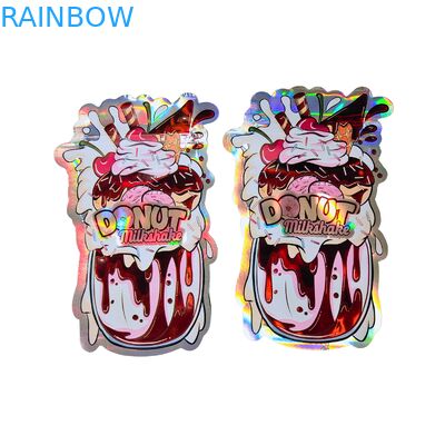 Niestandardowe Holograficzne Worki Mylar z ponownie zamykającym się zamkiem - Bezwonne od zapachu, materiały do żywności i dostosowywalny projekt opakowań przekąsek