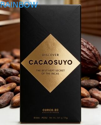 Niestandardowe biodegradowalne pudełko z papieru kraft klasy spożywczej z przezroczystym okienkiem do pakowania batonów czekoladowych