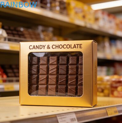 Opakowania na niestandardowe pudełka czekoladowe z wytłaczanymi wzorami, bezpieczne dla żywności, opakowania w formie szuflady