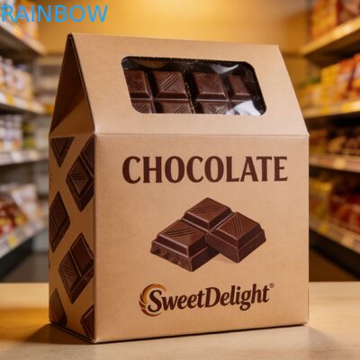 Opakowania na niestandardowe pudełka czekoladowe z wytłaczanymi wzorami, bezpieczne dla żywności, opakowania w formie szuflady