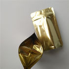 Logo Niestandardowe stand up Coffee Woreczki, Gold Metalic Ziplock Food Packaging Bags