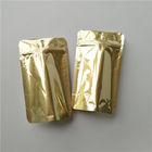 Logo Niestandardowe stand up Coffee Woreczki, Gold Metalic Ziplock Food Packaging Bags