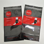 Plastikowe torby z nadrukiem Ziplock Opakowania z przezroczystym opakowaniem Czarny pakiet Doy dla skarpet