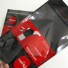 Plastikowe torby z nadrukiem Ziplock Opakowania z przezroczystym opakowaniem Czarny pakiet Doy dla skarpet