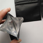 Dziecko Proof Mylar Zip Lock Torby Plastikowe matowe czarne gummy Candy Weed Packaging