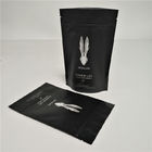 Matowe czarne folie do pakowania żywności Stand Up Coffee Bags Niestandardowe logo z suwakiem