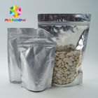 Hurtownia Folia Aluminiowa Food Grade Stand Up Ziplock Bag Z Przezroczystym Przednim Oknem Na Nasiona / Opakowania Suszonych Owoców