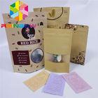 Eco-Friendly Food Paper Packaging Opakowanie termiczne Ziplock Valve For Coffee Bean