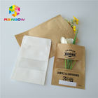 Brązowy Kraft Paper Bag Packaging Filter Torby do kawy w proszku Matt Surface With Window