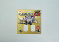 Wodoodporne opakowanie na blister Rhino 99 50k Męskie tabletki wzmacniające Efekt 3D Włóż kartę