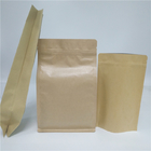 Folia aluminiowa Futerał boczny Recykling Kraft Paper Bag Torba Doypack Flat Bottom Pouch