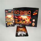 Plastikowa pigułka Butelka Kapsułka Opakowanie blistrowe Komplet Go Rhino Gold 3D