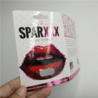 Niestandardowe drukowane blisterowe karty papieru Spar XXX Różowe tłoczenie na gorąco dla męskiej kapsułki wzmacniającej