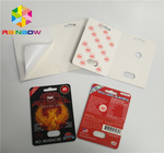 3d Rhino Blister Card Plastikowe pudełko do pakowania w blistry Kapsułki Sex Pills