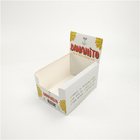 Niestandardowe logo Kartonowe pudełka do przechowywania Recyklingowe białe błyszczące batony energetyczne Diaplay