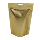 Zamykana, plastikowa torebka stojąca Torebki do pakowania kawy Złota folia aluminiowa