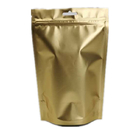 Pakowanie kawy Worki foliowe z nadrukiem niestandardowym Folia aluminiowa Gold Poly Mylar