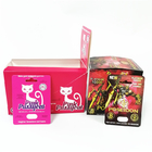 Drukowanie reklamowe Niestandardowe pudełko na karty papierowe Niestandardowe pudełka do pakowania tabletek Rhino Male Enhancement Pink Pussycat