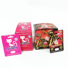 Drukowanie reklamowe Niestandardowe pudełko na karty papierowe Niestandardowe pudełka do pakowania tabletek Rhino Male Enhancement Pink Pussycat