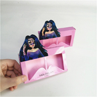 Holograficzne pudełko papierowe z różowym tłoczeniem na gorąco