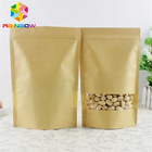 Niestandardowe drukowane brązowe torby papierowe pakowane w papierowe etui na żywność / przekąski