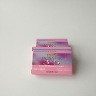 Niestandardowe logo Recycled kosmetyczne soczewki kontaktowe Opakowanie papierowe pudełko Błyszczące pigułki rzęsy prostokątny makijaż papier pakowy B