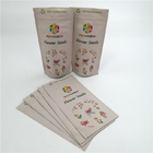 Biodegradowalna guma do żucia Dostosowane torby papierowe typu Kraft do pakowania chwastów 1 uncja 1/2 uncji