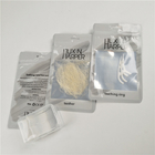 Błyszczące przezroczyste torby plastikowe z otworem do zawieszania nici dentystycznej Folia aluminiowa Dostosowane opakowanie woreczka z zamkiem błyskawicznym