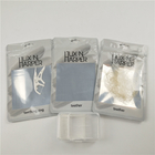 Błyszczące przezroczyste torby plastikowe z otworem do zawieszania nici dentystycznej Folia aluminiowa Dostosowane opakowanie woreczka z zamkiem błyskawicznym