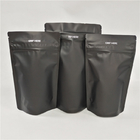 Niestandardowe czarne stojące, zabezpieczone przed dziećmi torby na zamek błyskawiczny Plastikowe woreczki Opakowania Odporne na zapachy, jadalne torby na kwiaty konopi